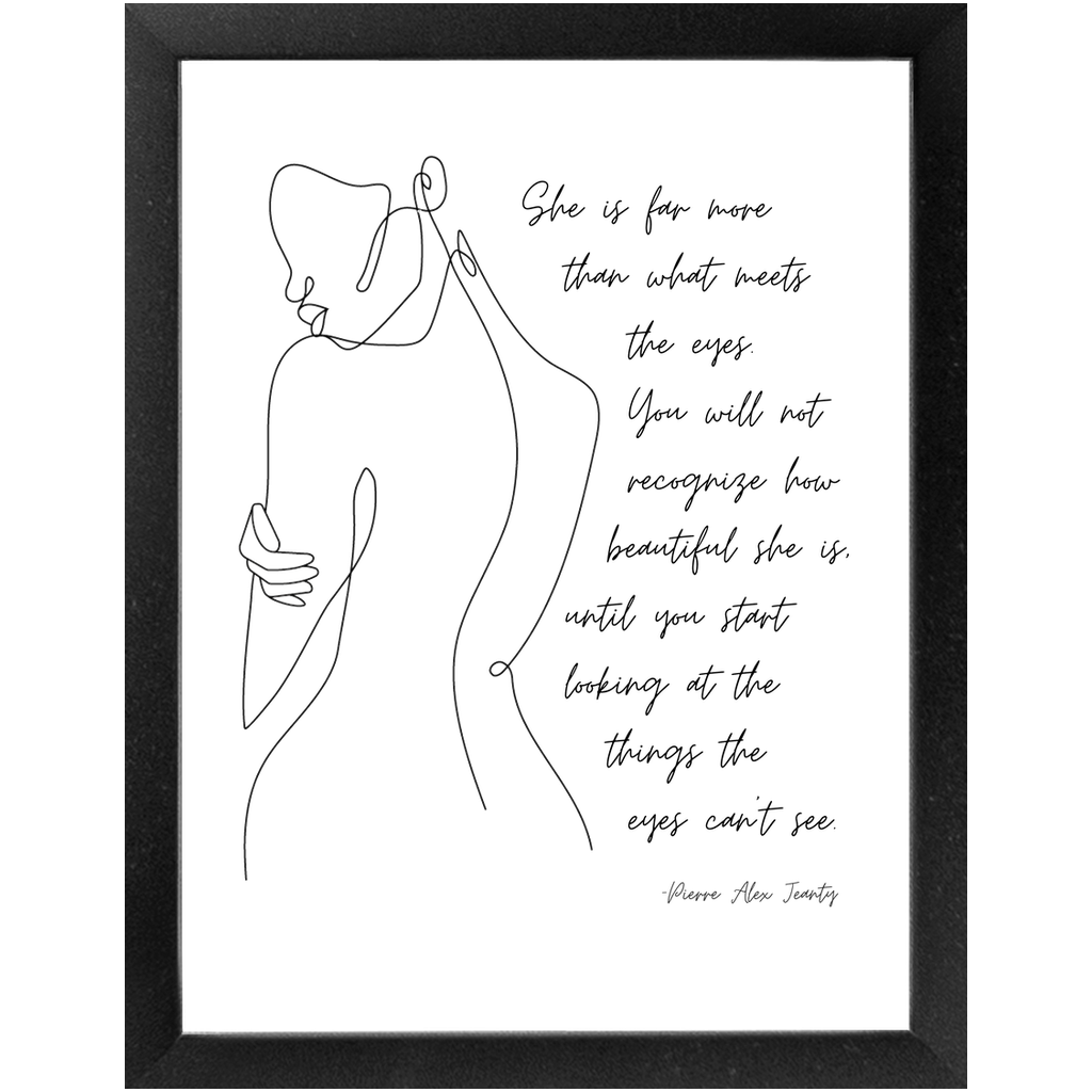 More Than What Meets The Eyes (Framed Print)