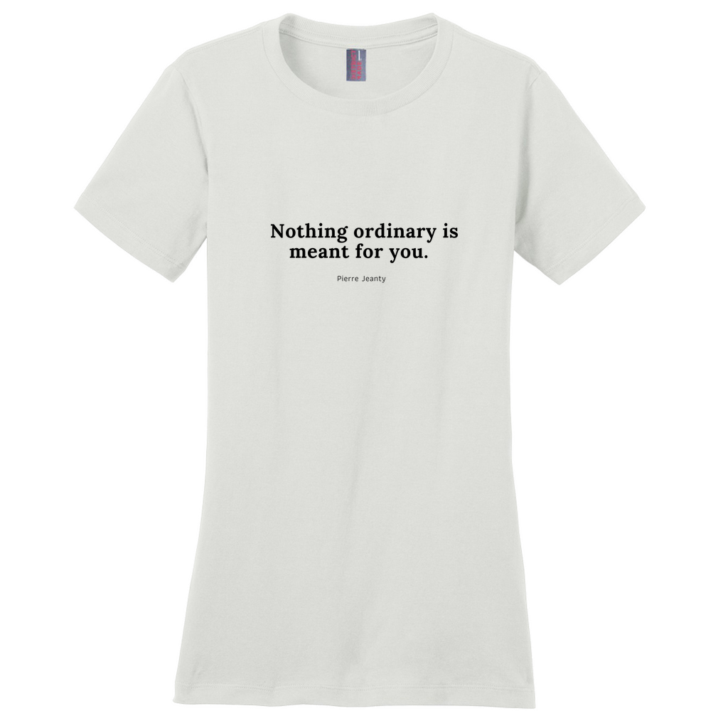 Nothing Ordinary (White - Crew Neck Tee)